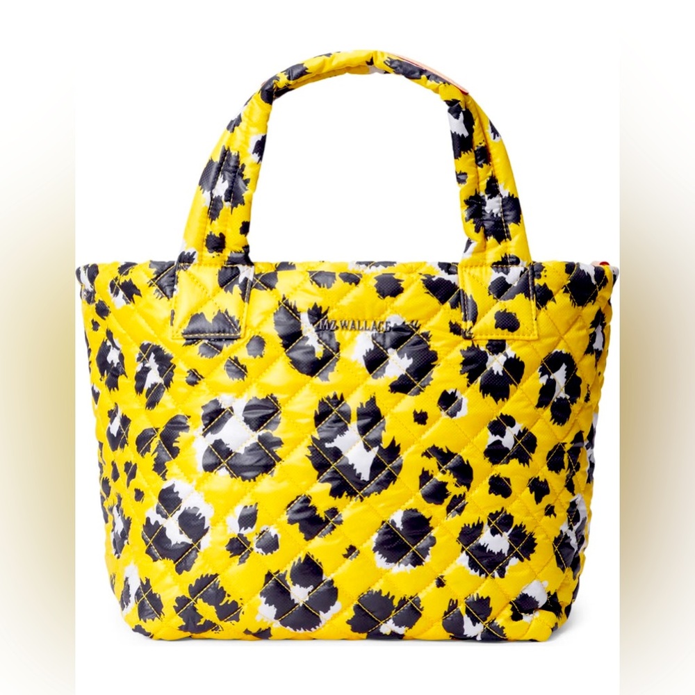 MZ Wallace Deluxe Small Metro Tote - Yellow Leopard 🐆